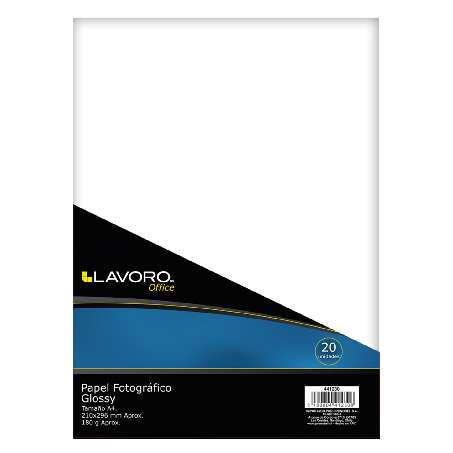 Papel Fotográfico Glossy A4 180Grs 20Hjs | Lavoro