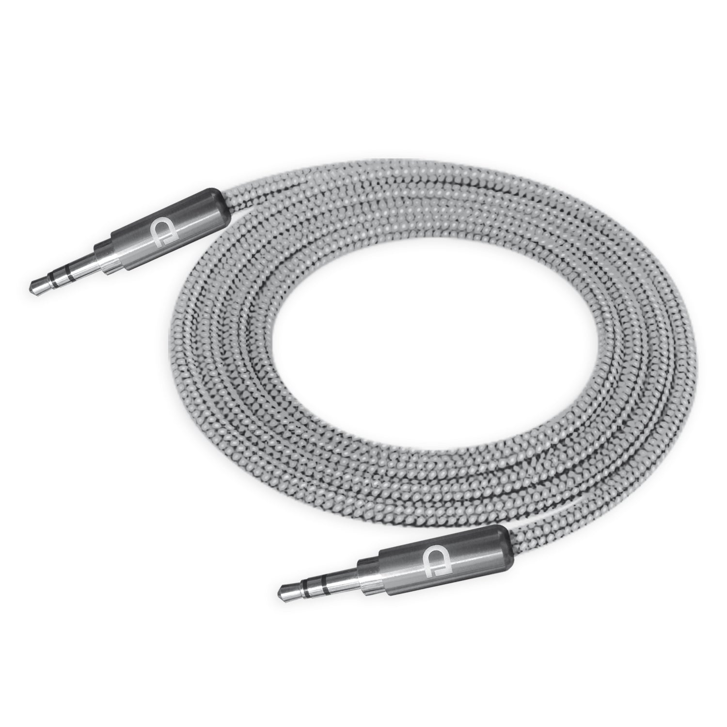 Cable Audio 3.5 a 3.5 PVC Punta Metal Plata 1 metro | Datacom