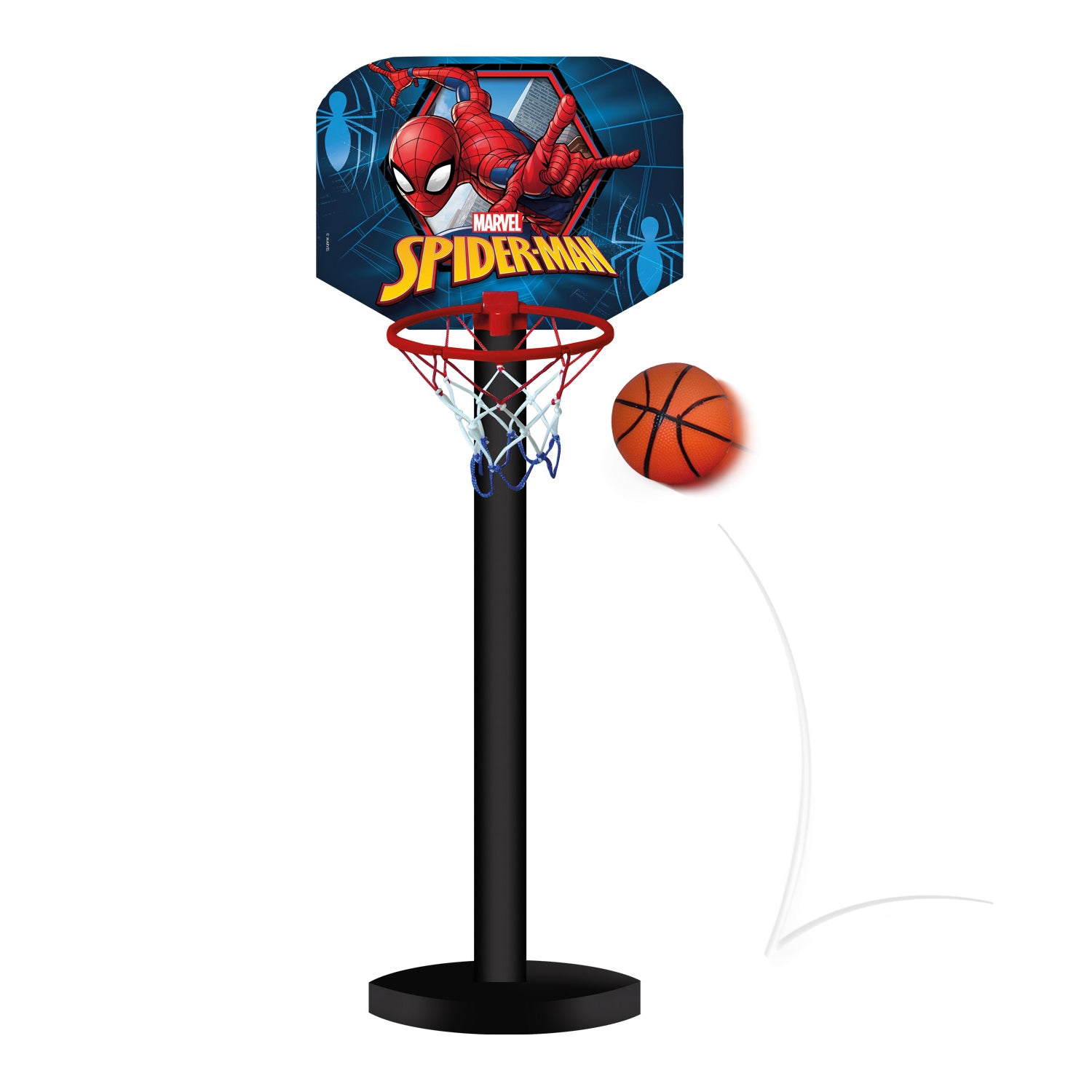 Set Basketball Con Pelota y Base | Spiderman Marvel