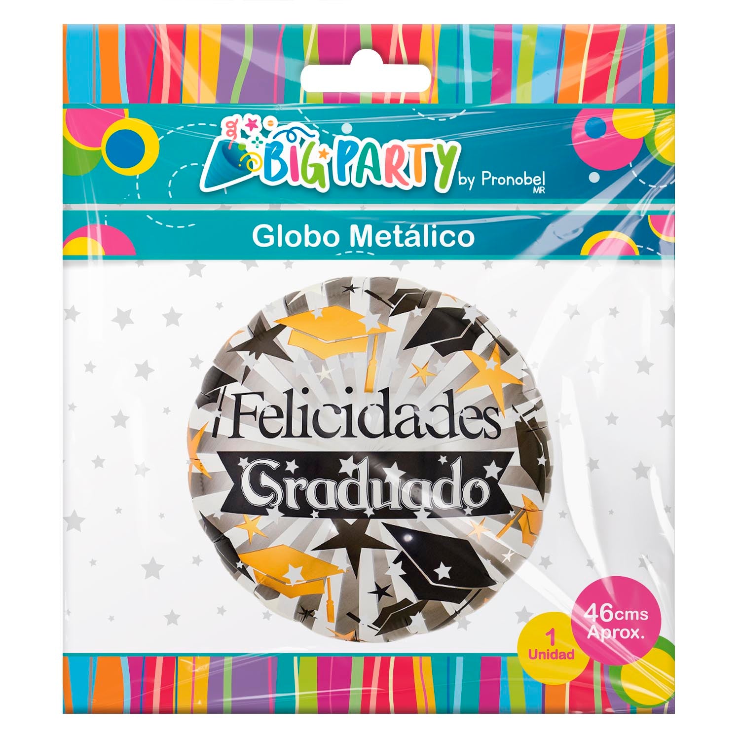 Globo Metálico Graduado 46 cm 1 Unidad Big Party