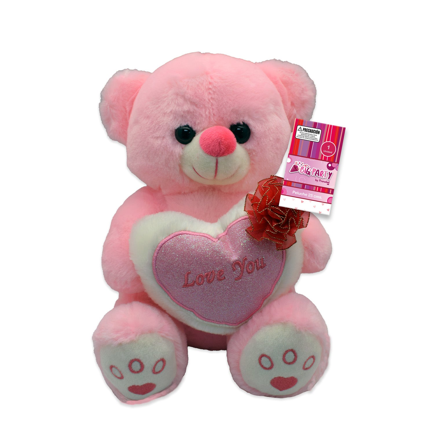 Peluche 25 cm Oso San Valentin | Big Party