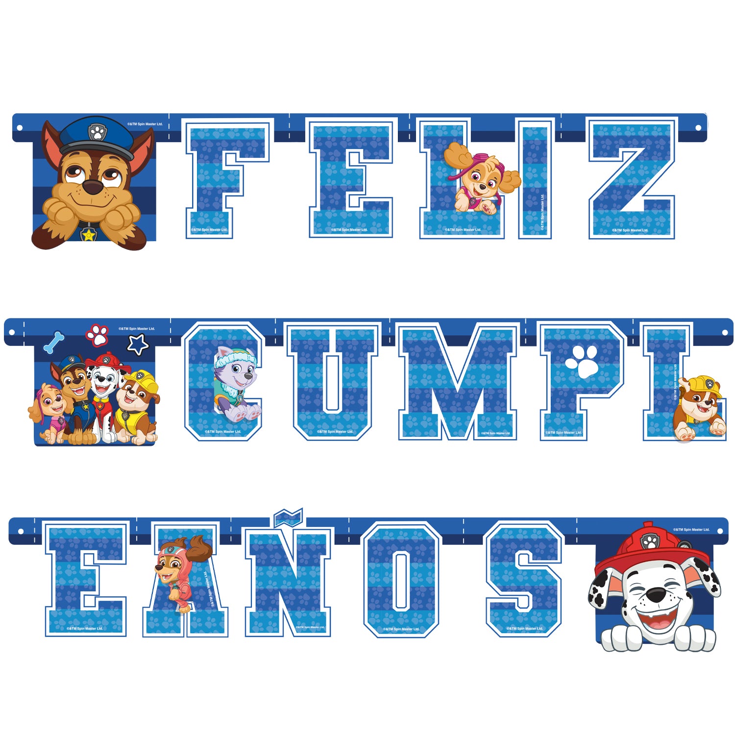 Set Cumpleaños para 6 Personas | Paw Patrol