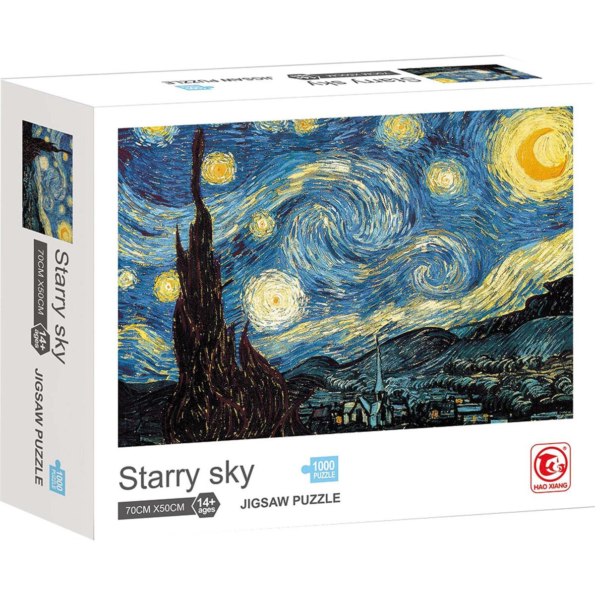 Puzzle 1000 Piezas 23x19x6 cm Cielo Estrellado - Van Gogh
