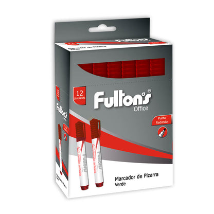 Marcador De Pizarra Desechable Punta Redonda Rojo | Fultons