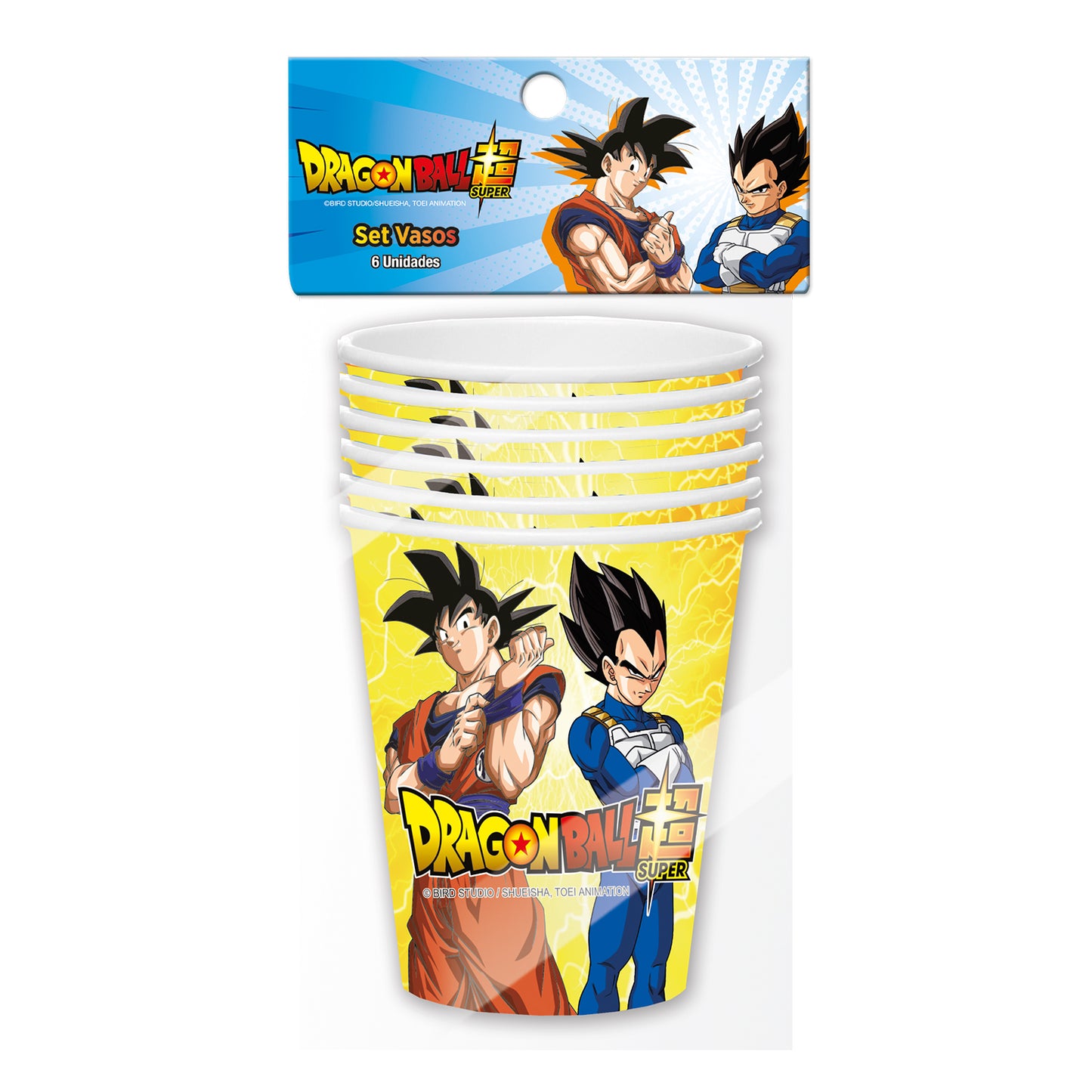 Set 6 Vasos Papel Dragon Ball 270Cc | Dragon Ball