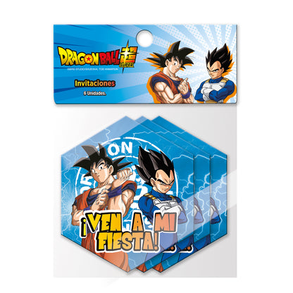 Set 6 Invitaciones Dragon Ball | Dragon Ball