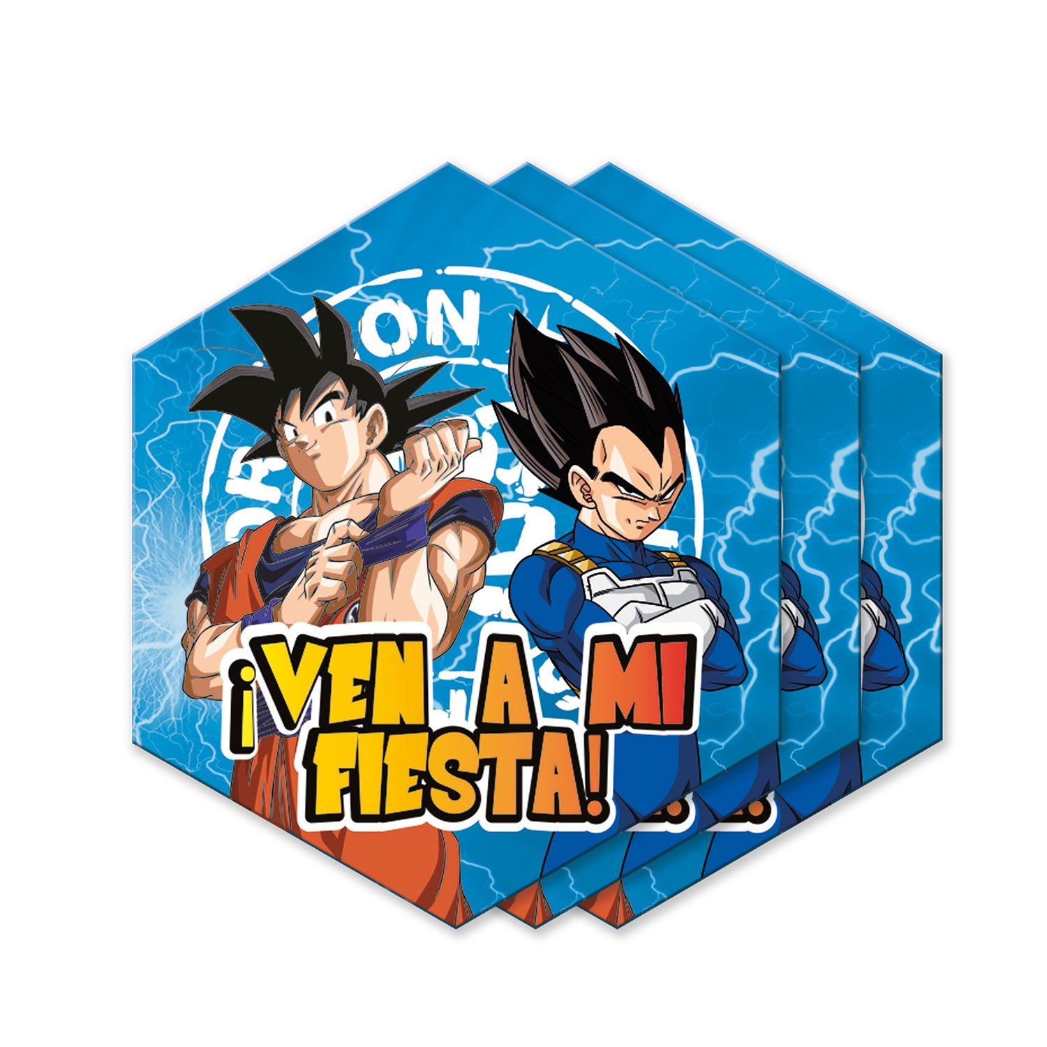 Set 6 Invitaciones Dragon Ball | Dragon Ball