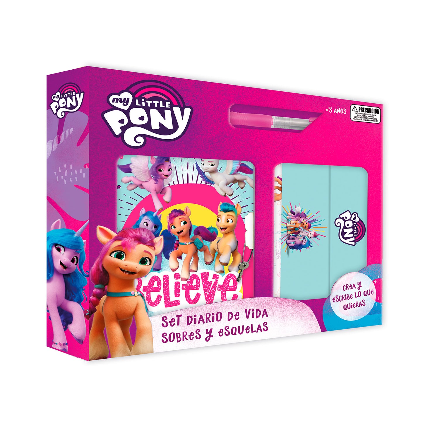Diario Con Lápiz Sobres Y Esquelas 23x20 cm | My Little Pony