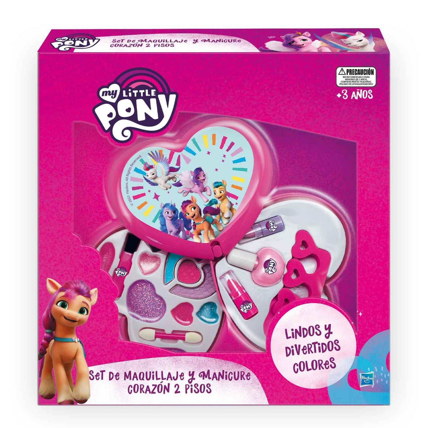 Set De Maquillaje Y Manicure Corazón 2 Pisos | My Little Pony