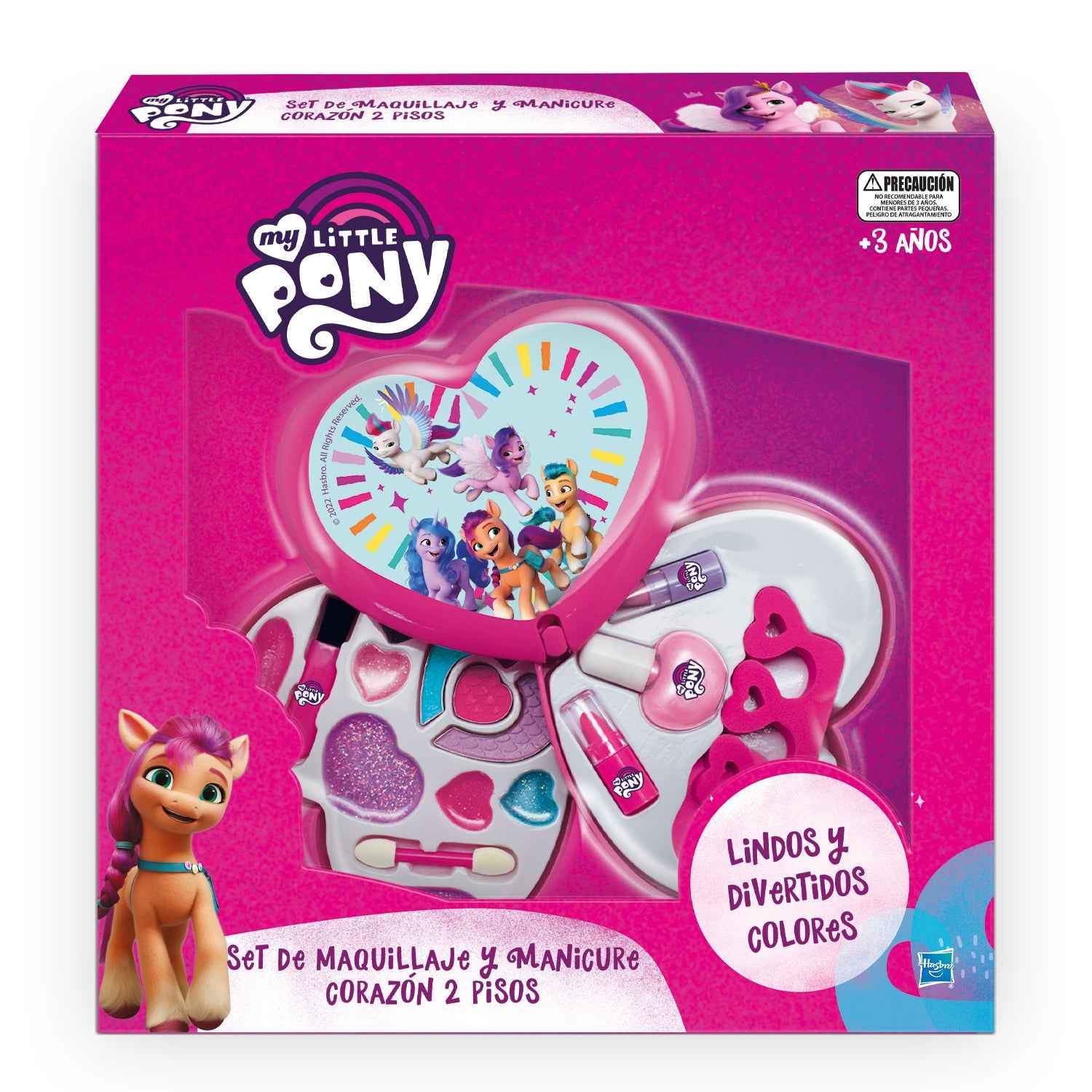 Set De Maquillaje Y Manicure Corazón 2 Pisos | My Little Pony