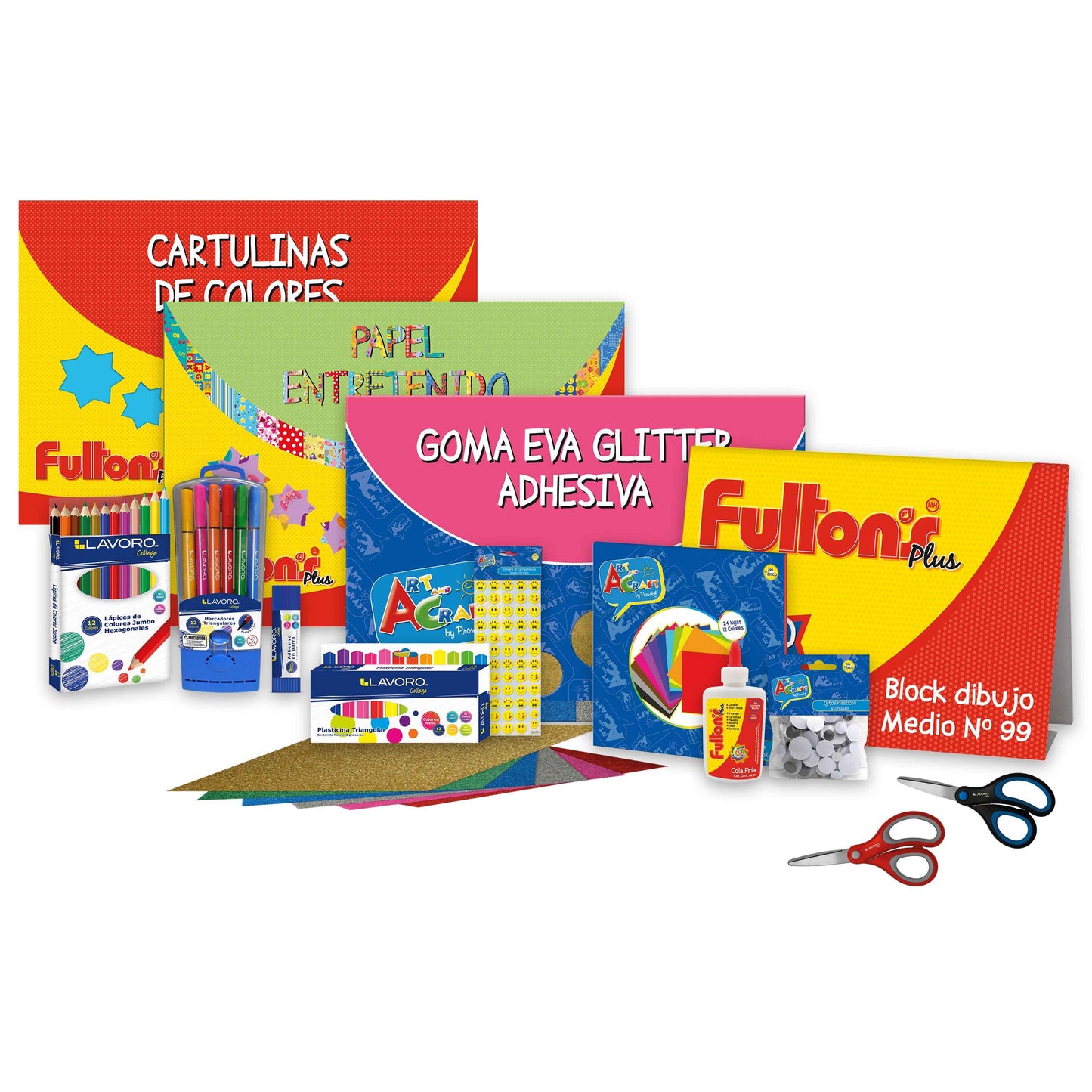 Caja Escolar Pack Manualidades Básica | Pronobel