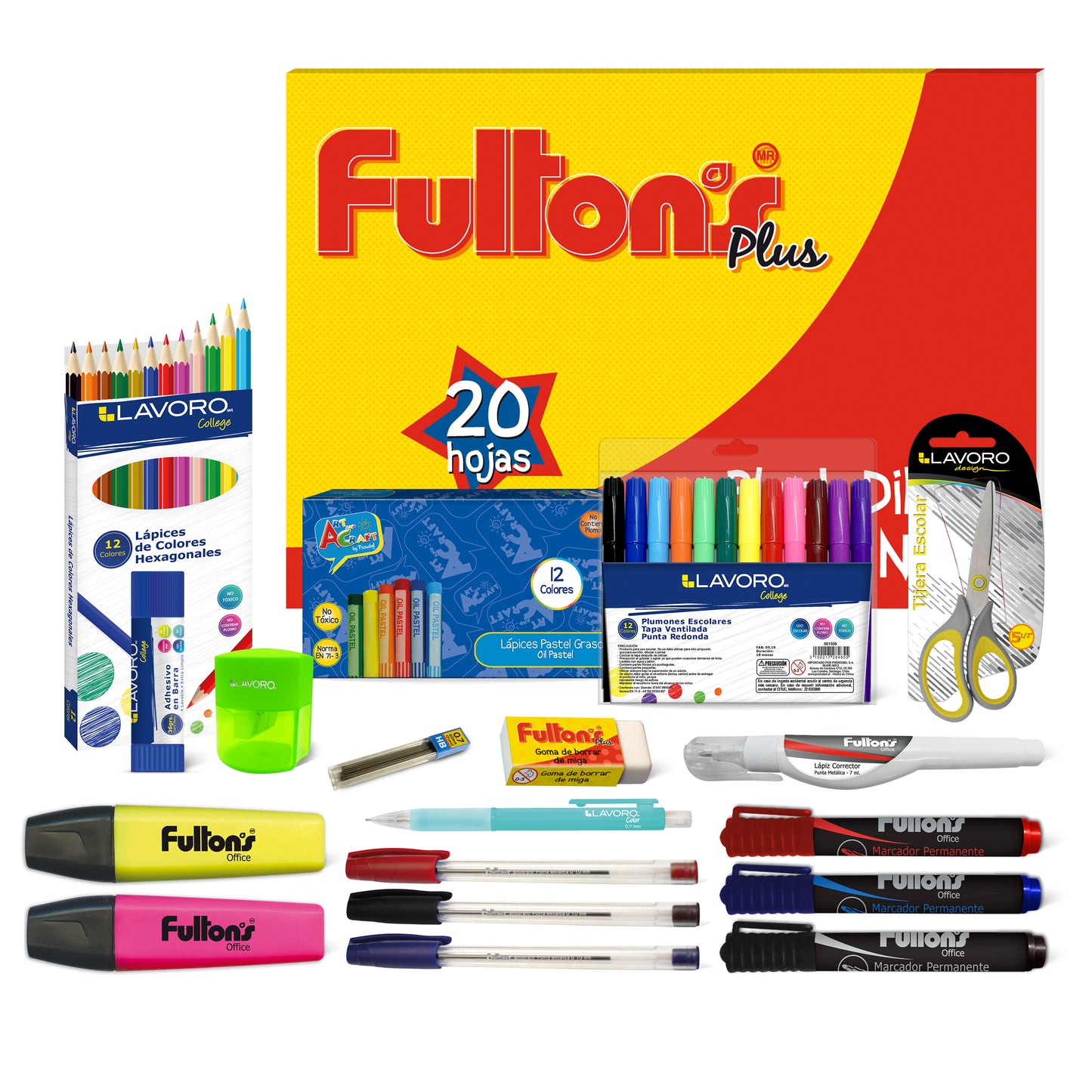 Pack Caja Escolar Manualidades | Pronobel