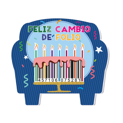 Vela Feliz Cambio de Folio | Big Party