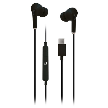 Audifono con Cable Type C Negro Datacom