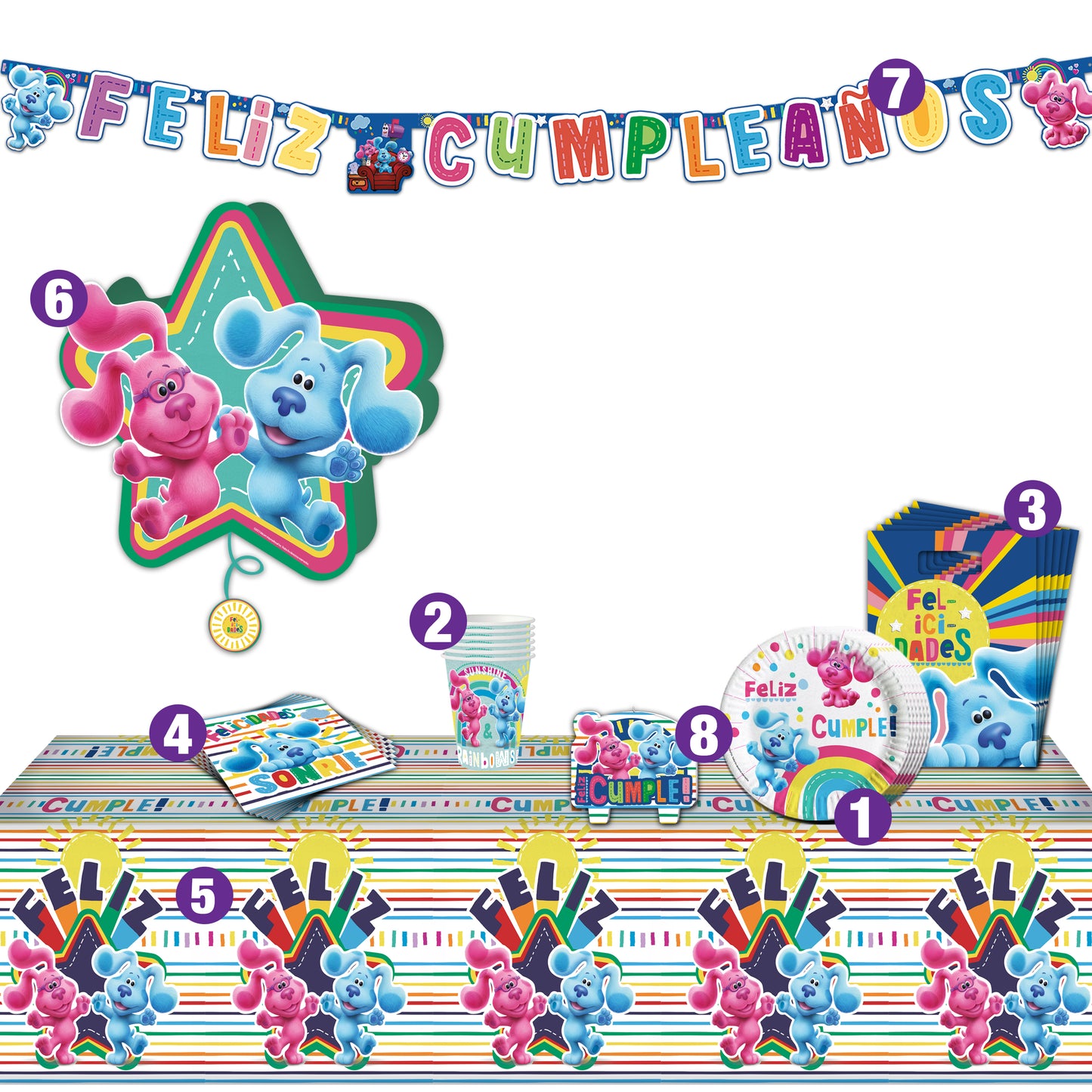 Set Cumpleanos para 6 Personas | Pistas de Blue