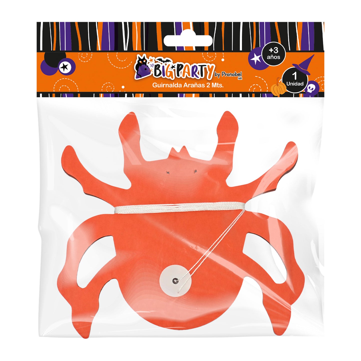 Guirnalda Arañas 2 m Halloween | Big Party