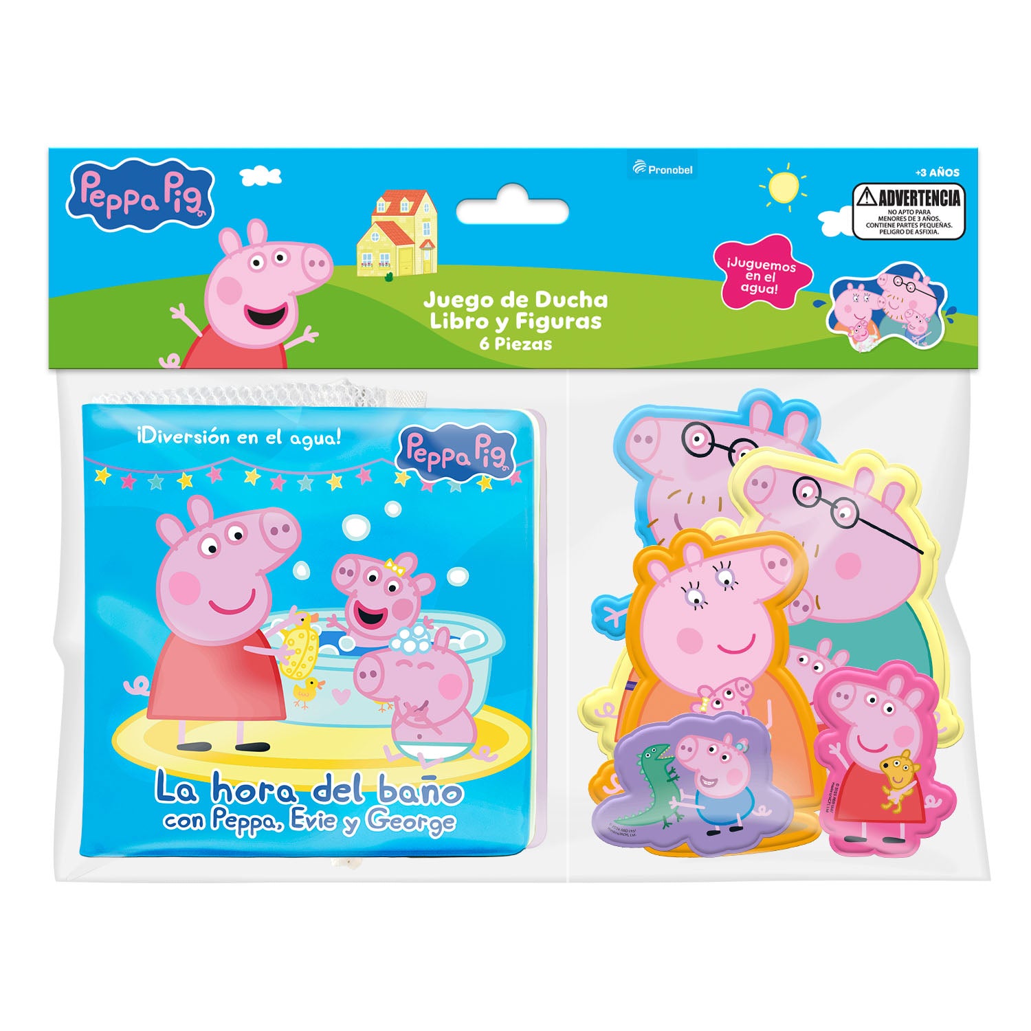 Juego de Ducha Libro 6 Piezas | Peppa Pig