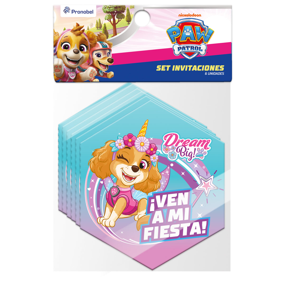 Invitaciones Skye 6 Un | Paw Patrol