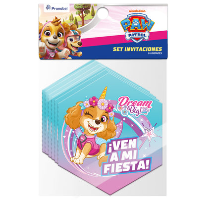Invitaciones Skye 6 Un | Paw Patrol