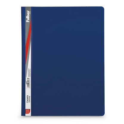 Carpeta con Tapa Transparente Carta Vinil Azul | Fultons
