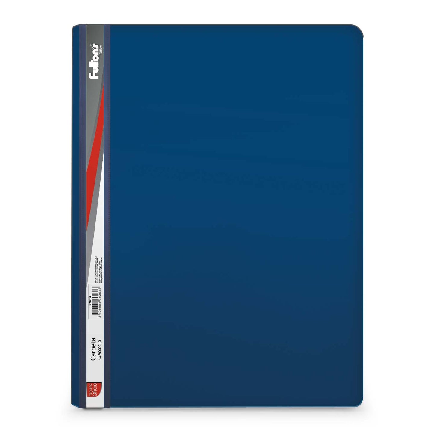 Carpeta con Tapa Transparente Oficio Vinil Azul | Fultons