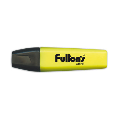 Destacador Escritorio Punta Biselada Amarillo Fultons