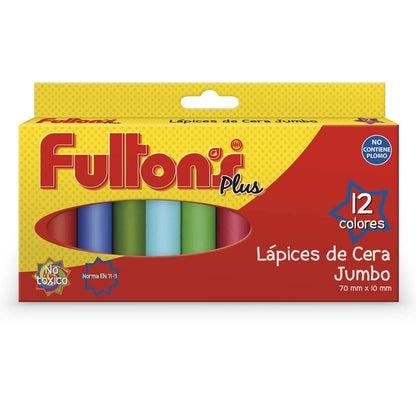 Lápices De Cera 12 Unidades Jumbo | Fultons