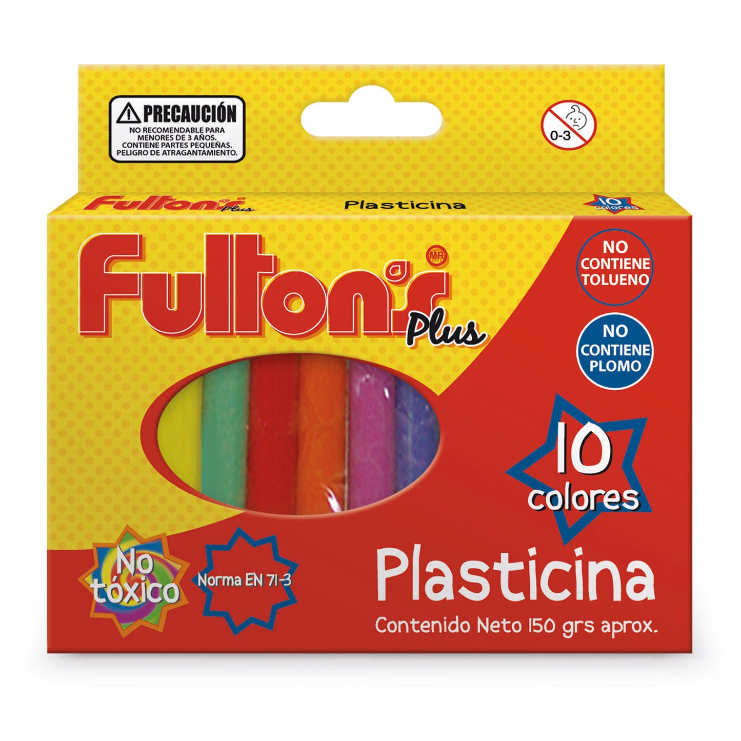 Plasticina Redonda 10 Colores | Fultons