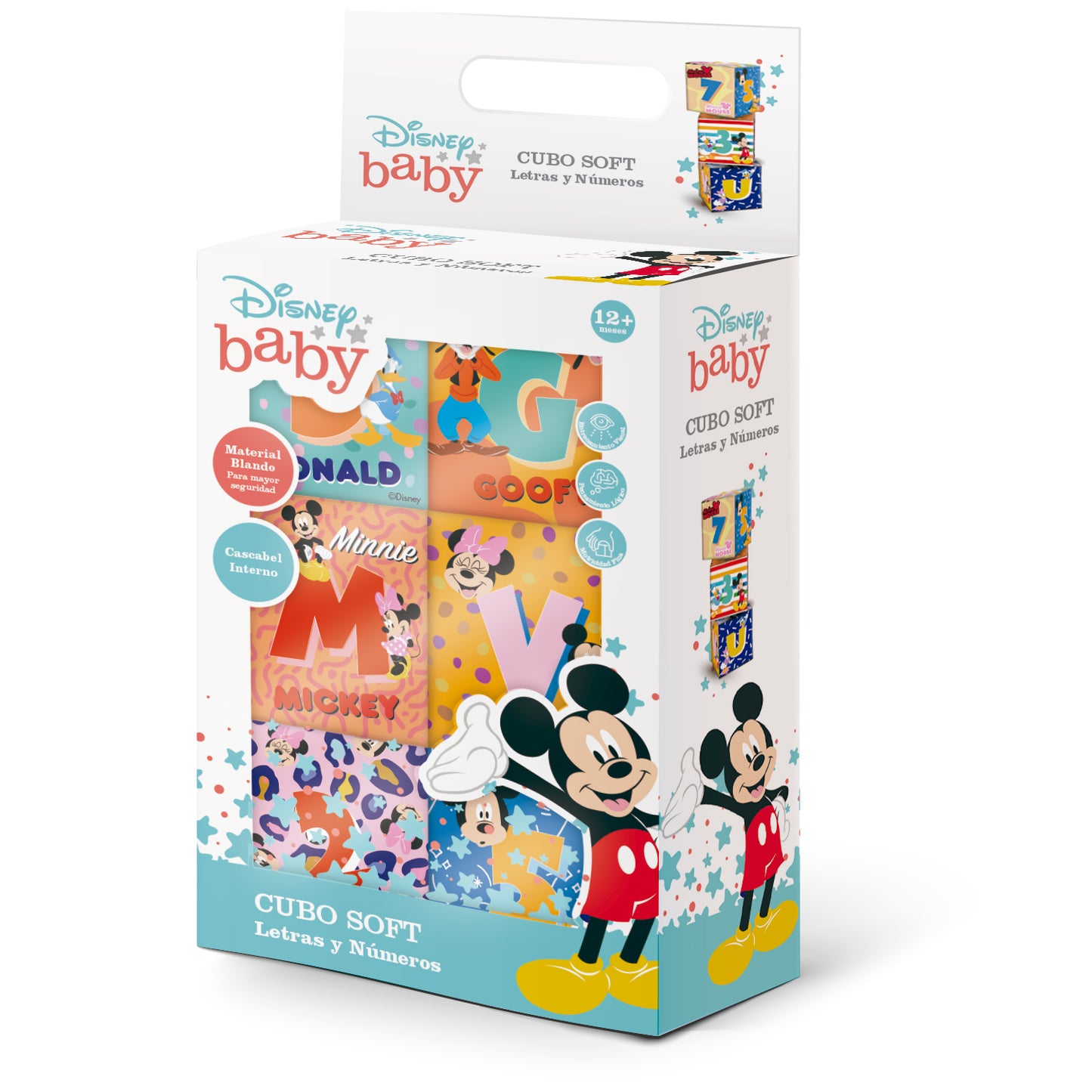 Cubo Soft Letras y Números | Disney Baby