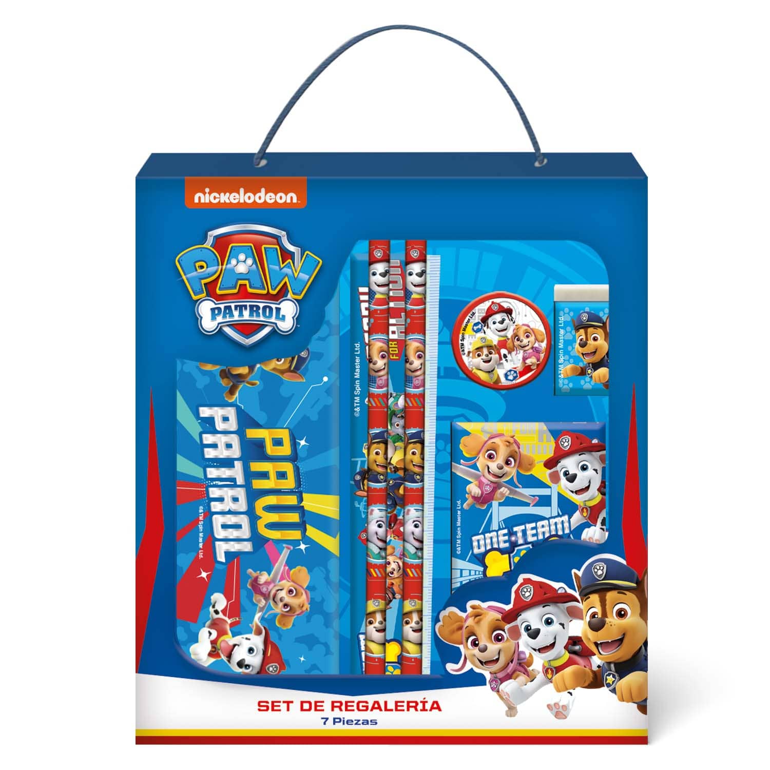 Set Escolar Box 7 Piezas en Caja Con Asa | Paw Patrol