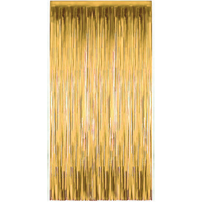 Cortina Holográfica Dorado 2,5 metros | Big Party