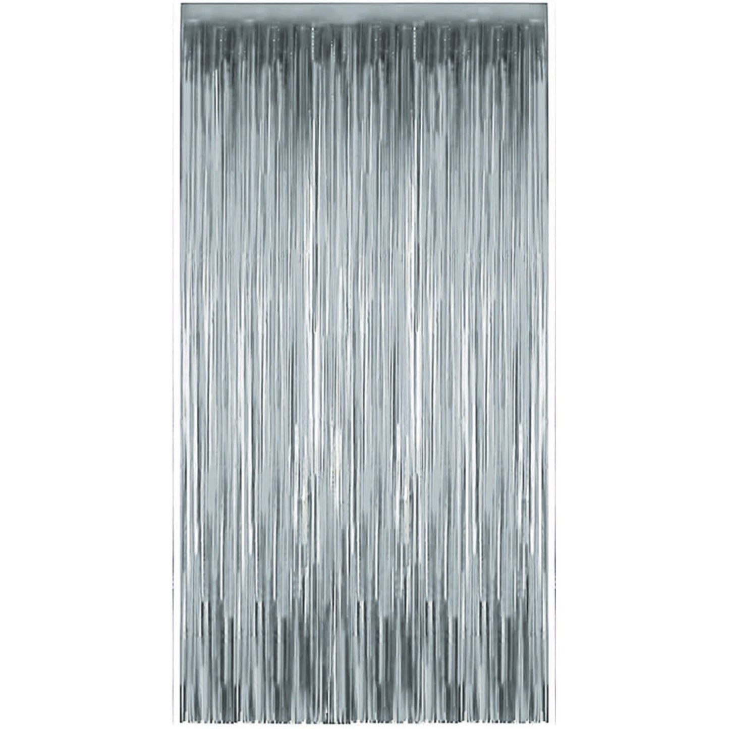 Cortina Holográfica Plateado 2,5 metros | Big Party