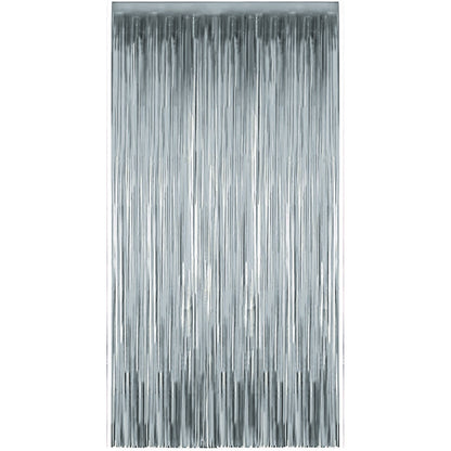 Cortina Holográfica Plateado 2,5 metros | Big Party