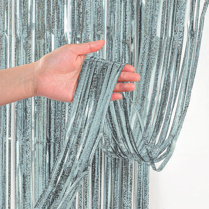 Cortina Holográfica Plateado 2,5 metros | Big Party