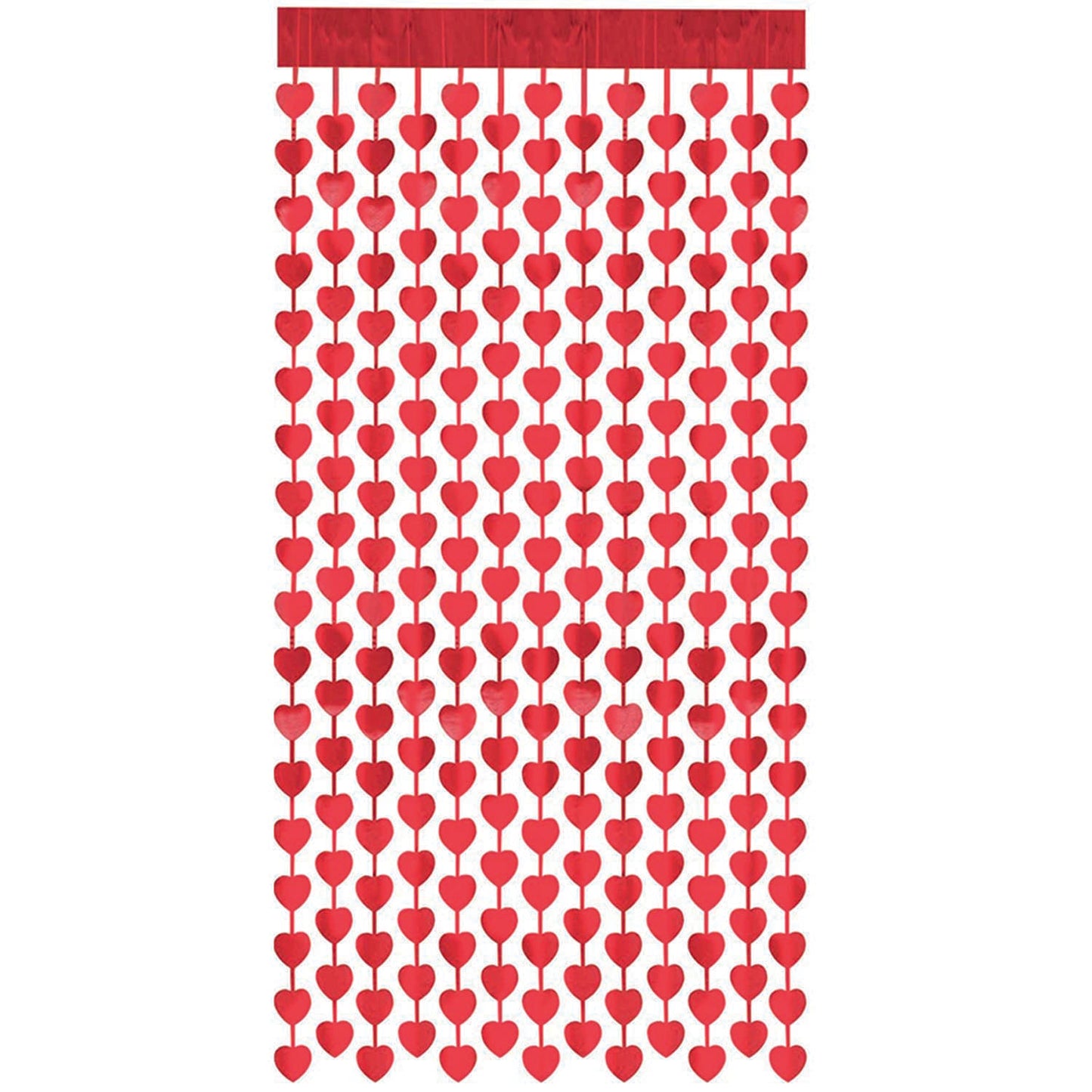 Cortina Corazón Rojo 2 metros | Big Party