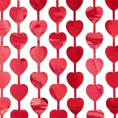 Cortina Corazón Rojo 2 metros | Big Party