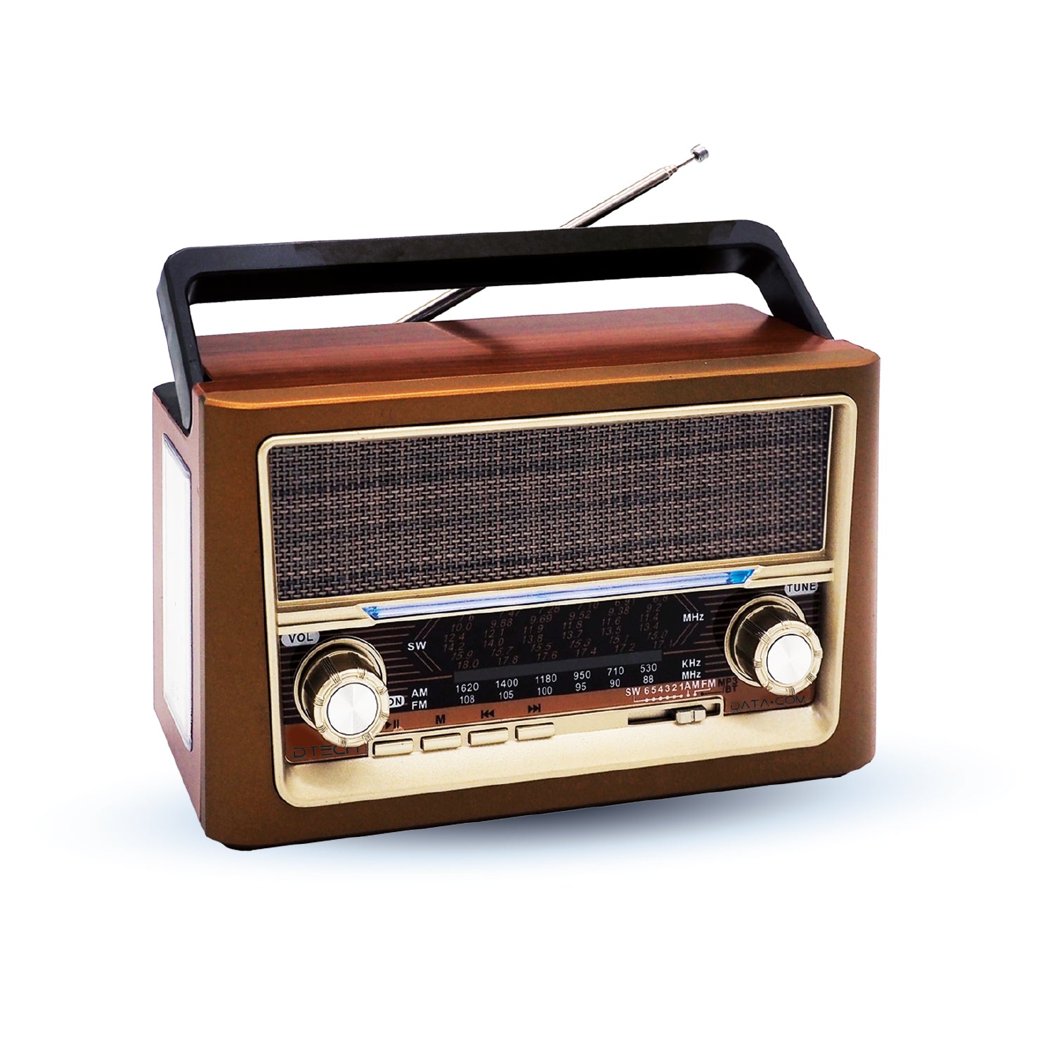 Radio Retro Fm/Am/Sw 8 Bandas 3W C/BT | Datacom