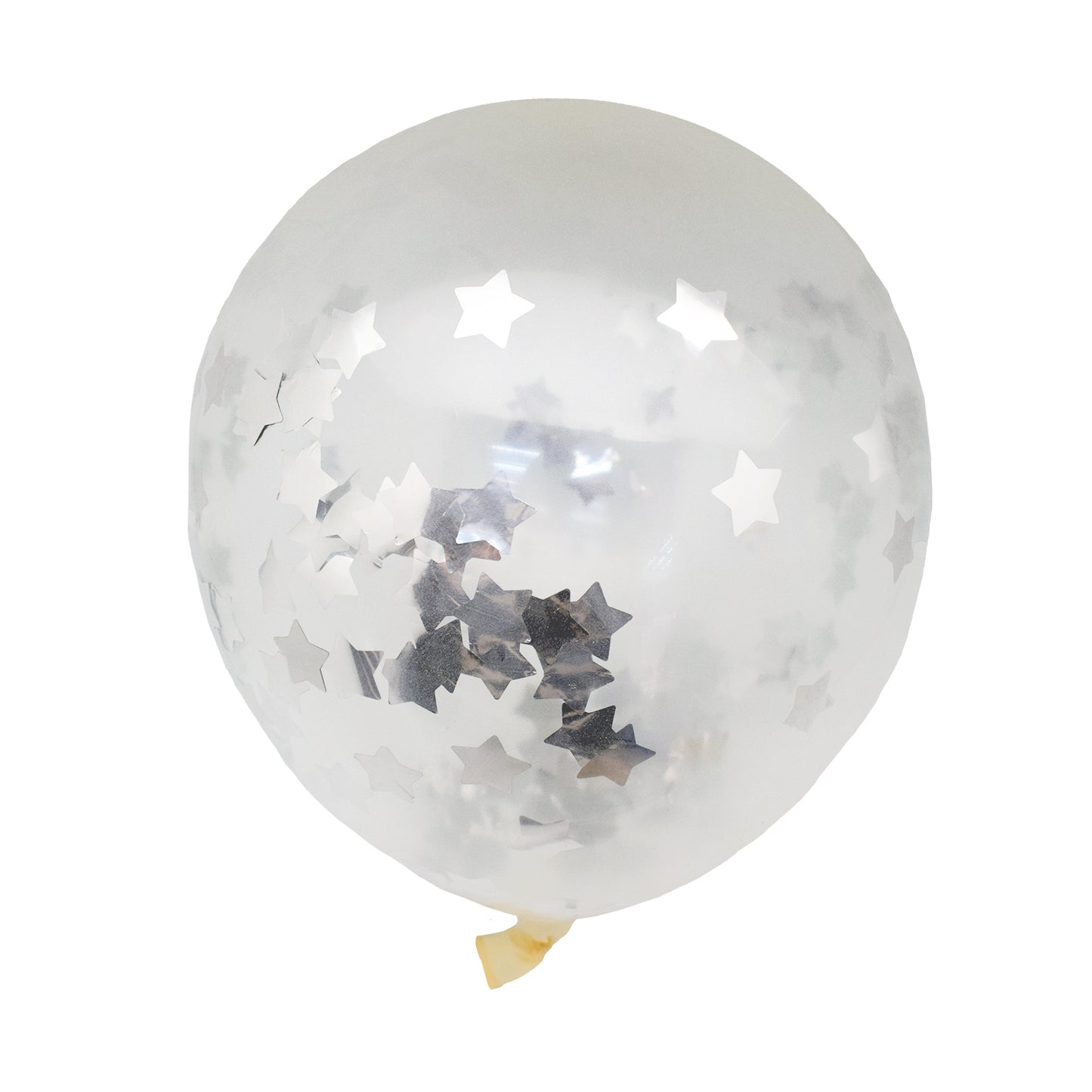 Pack Globo Chrome Plateado + Confeti Estrella Plateada | Big Party