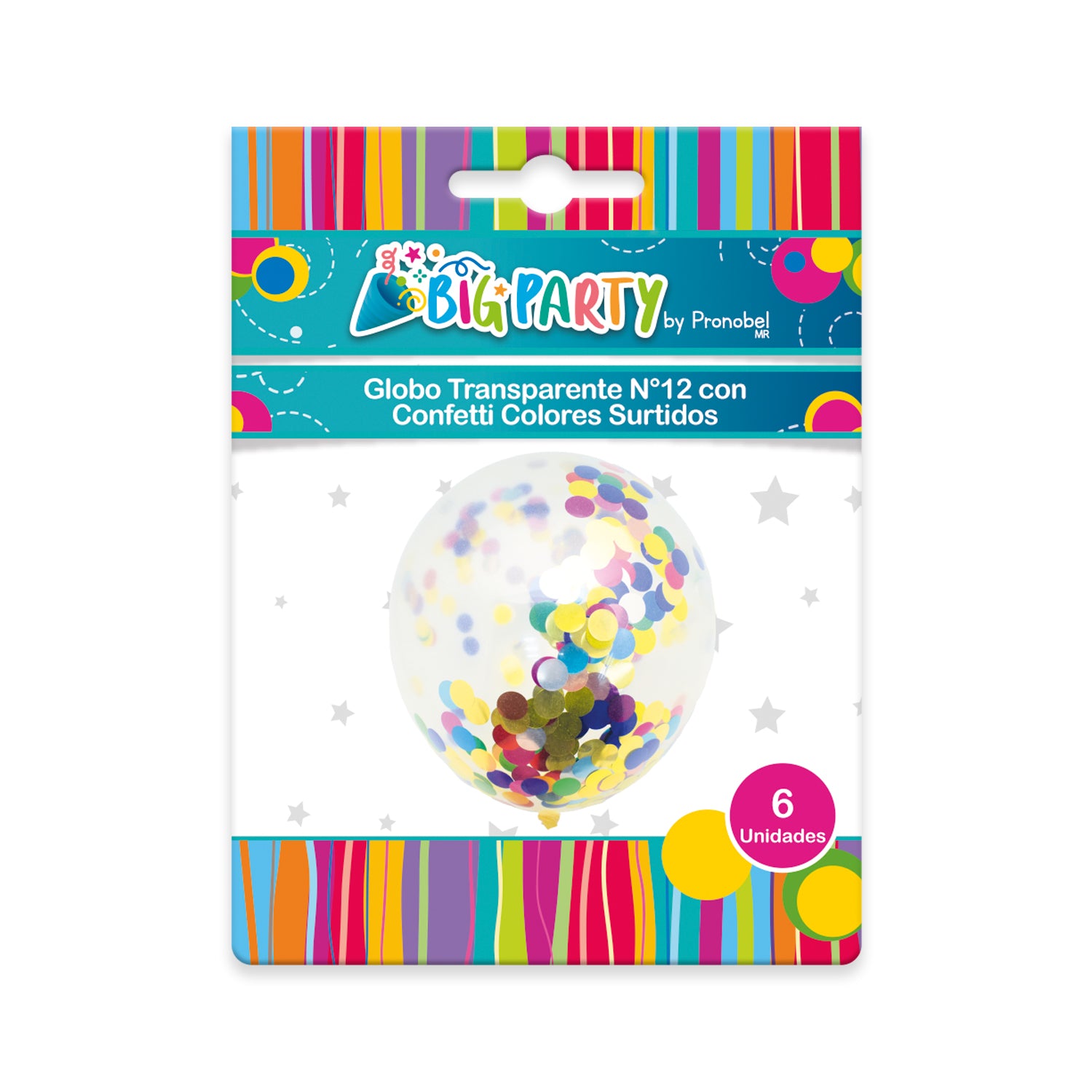 Pack Globo Transparente + Confeti Redondo | Big Party
