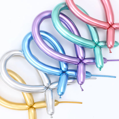 Globo Twisty Chrome Color Surtido 25 Un. | Big Party
