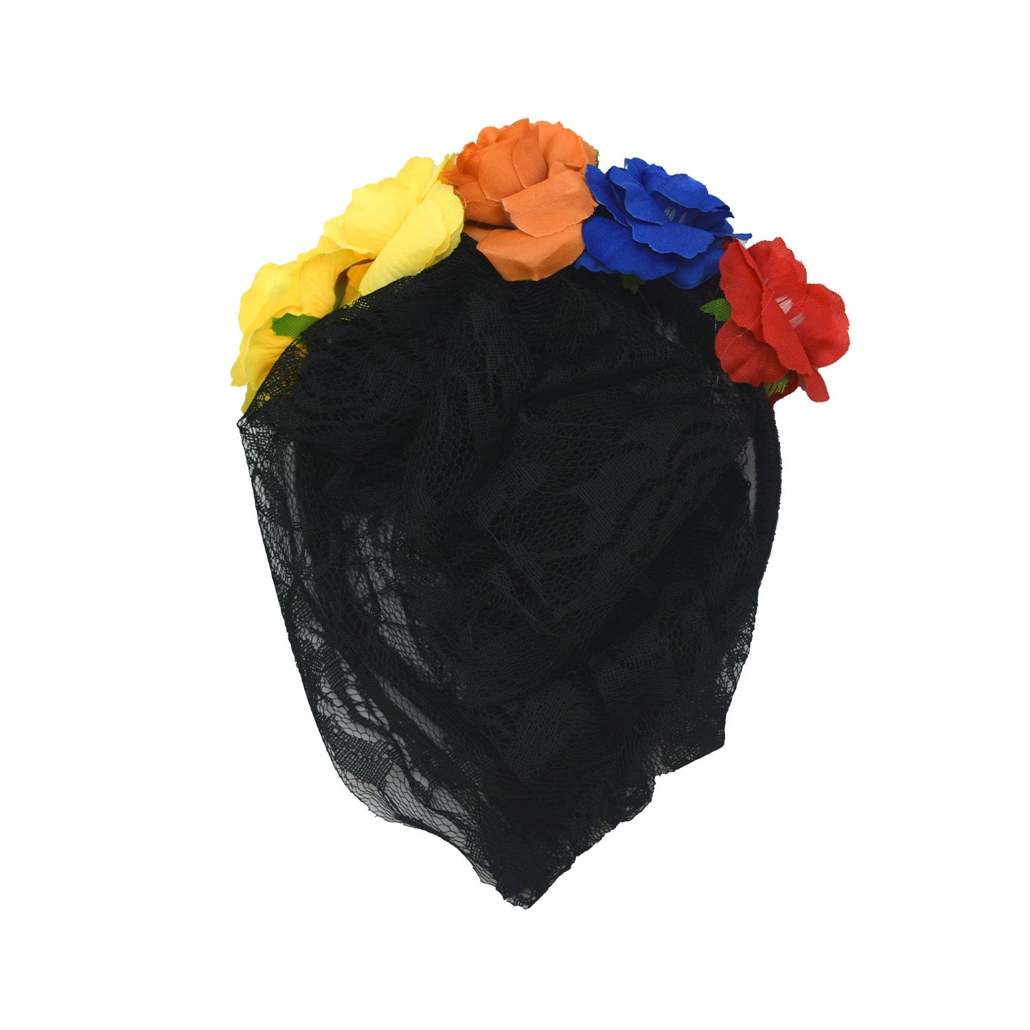 Cintillo Velo Halloween Con Flores 40x18 cm Big Party