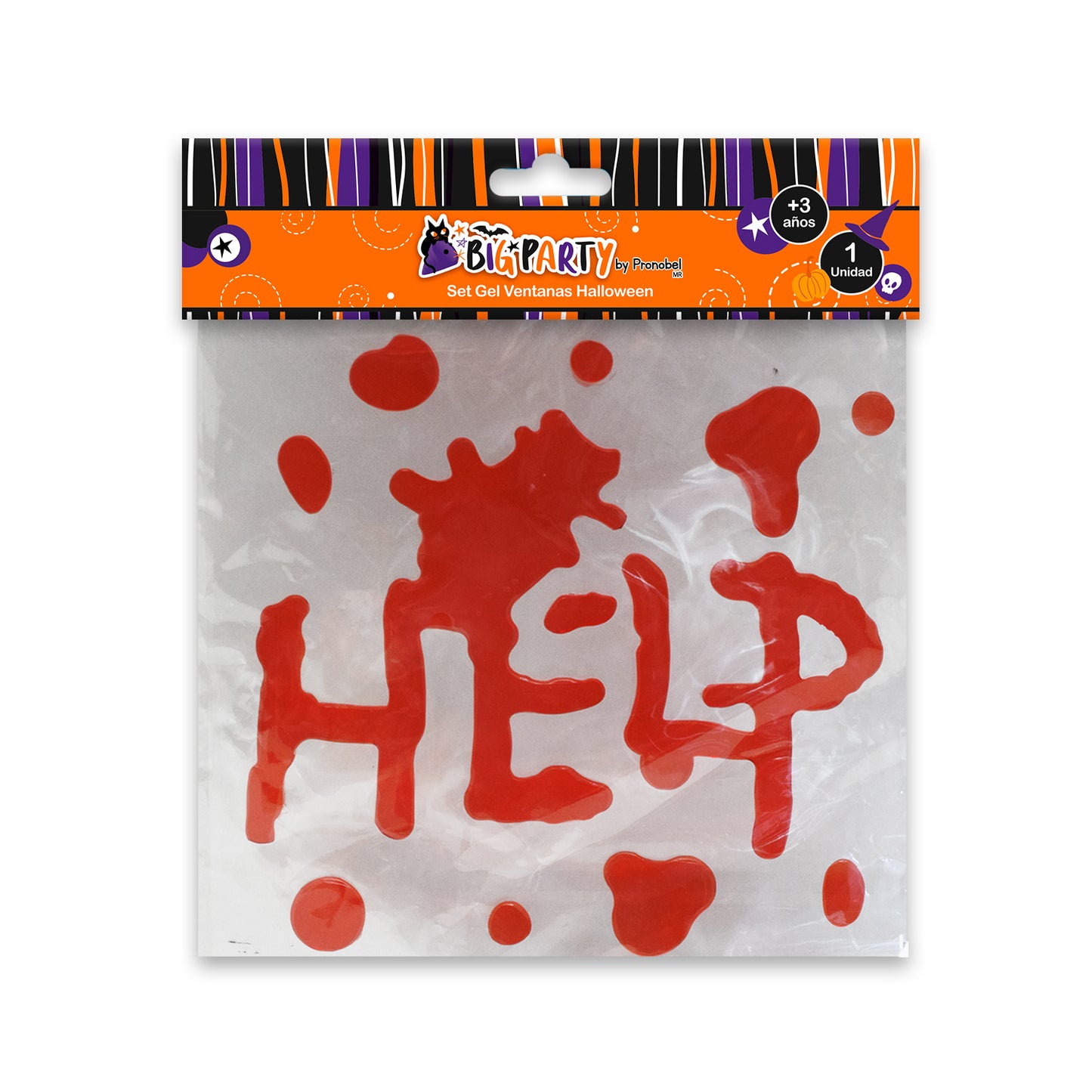 Sticker Gel Halloween 20x20 cm | Big Party