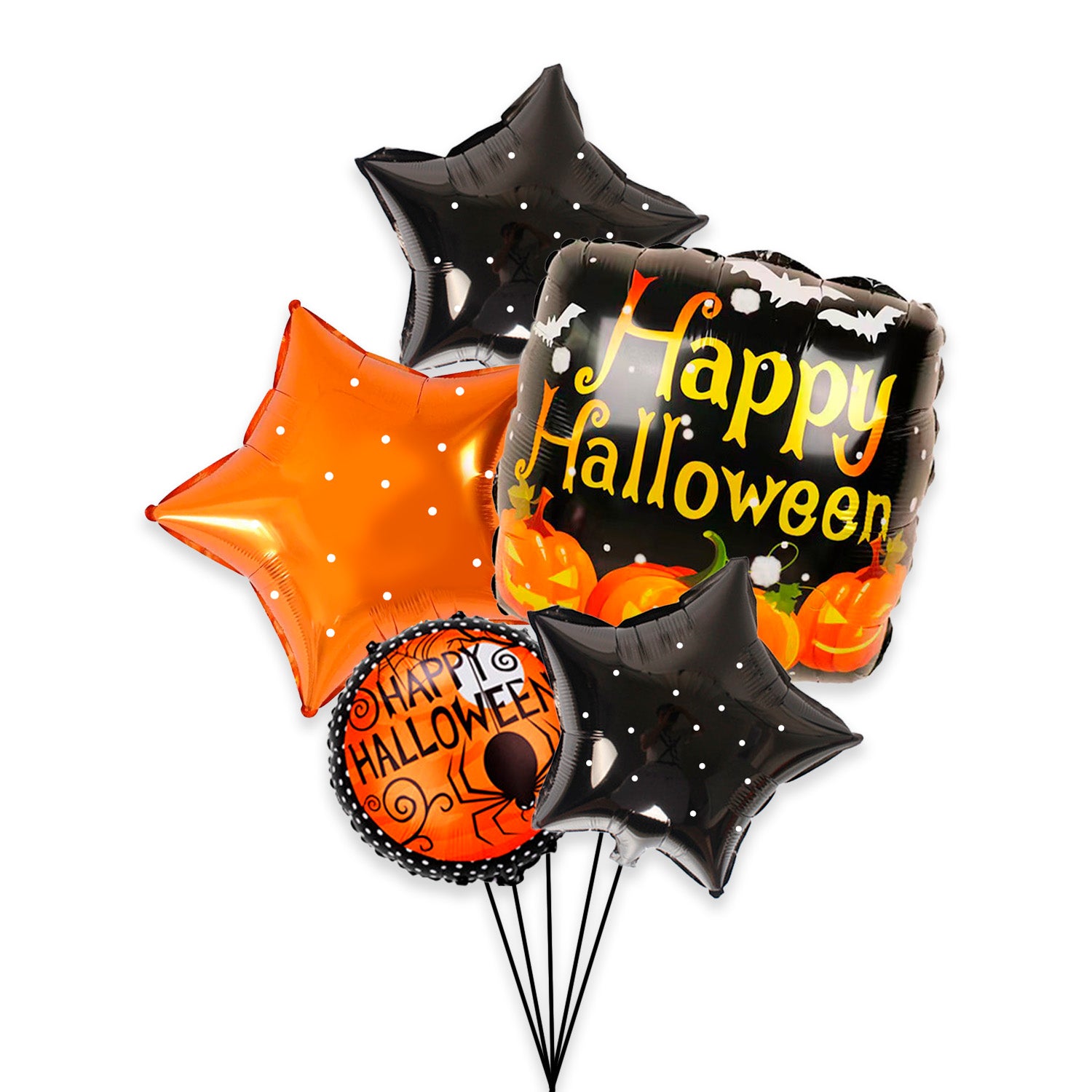 Set 5 Globos Metálicos Halloween 45 cm Big Party