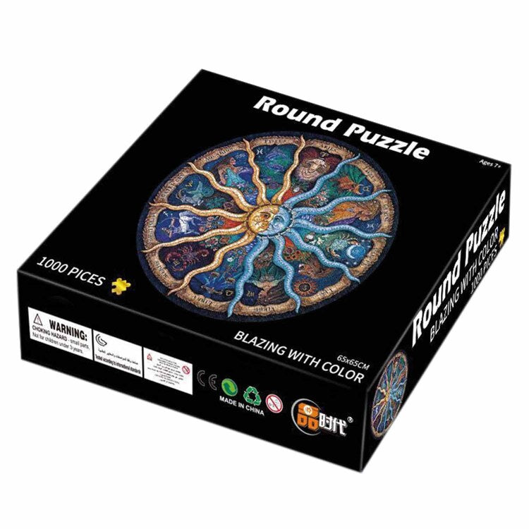Puzzle Redondo 1000 Piezas 24x20x5 cm Sol