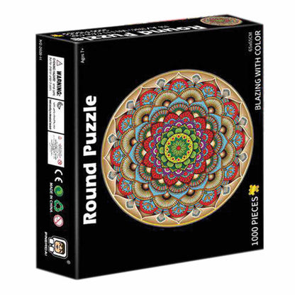 Puzzle Redondo 1000 Piezas 24x20x5 cm Colores