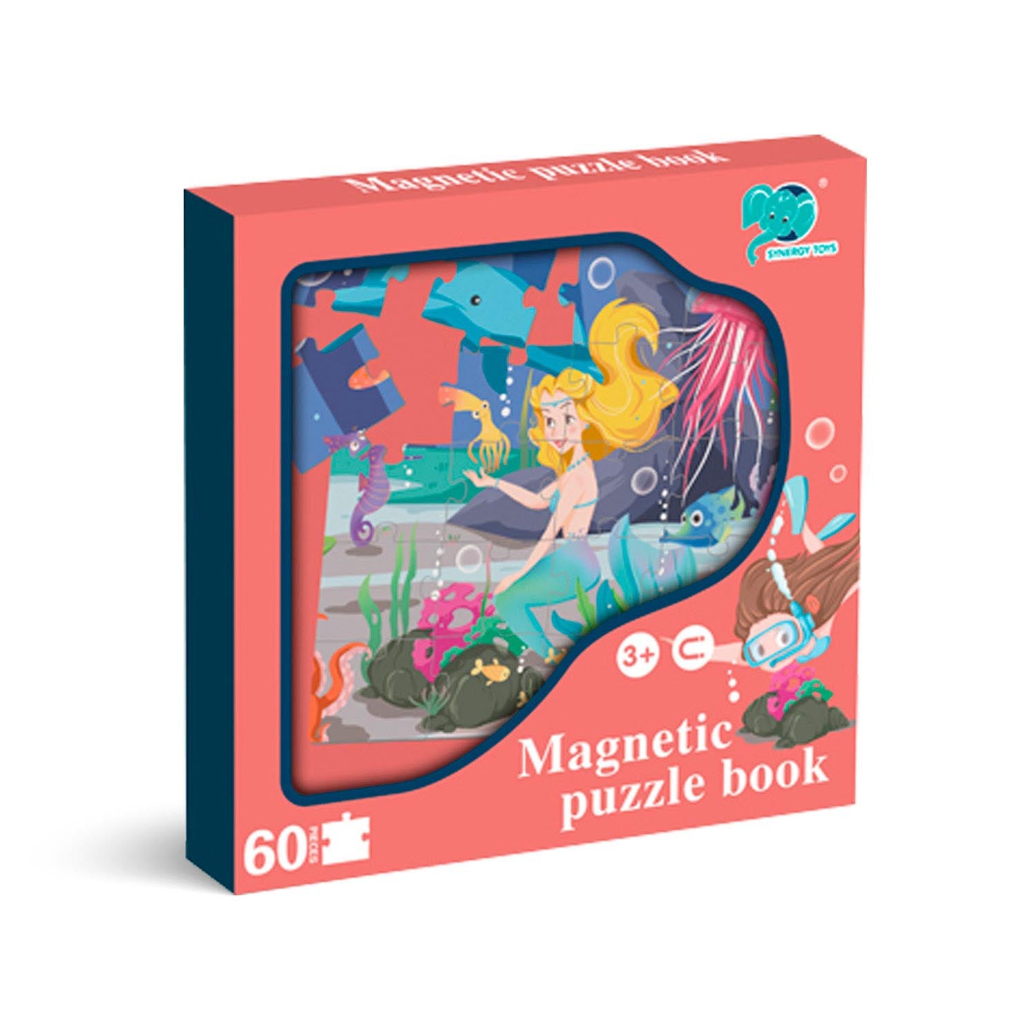 Libro Puzzle Magnético 60 Piezas Sirena