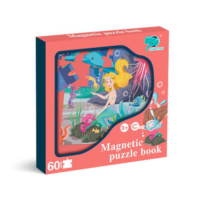 Libro Puzzle Magnético 60 Piezas Sirena