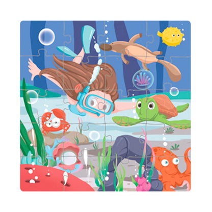 Libro Puzzle Magnético 60 Piezas Sirena