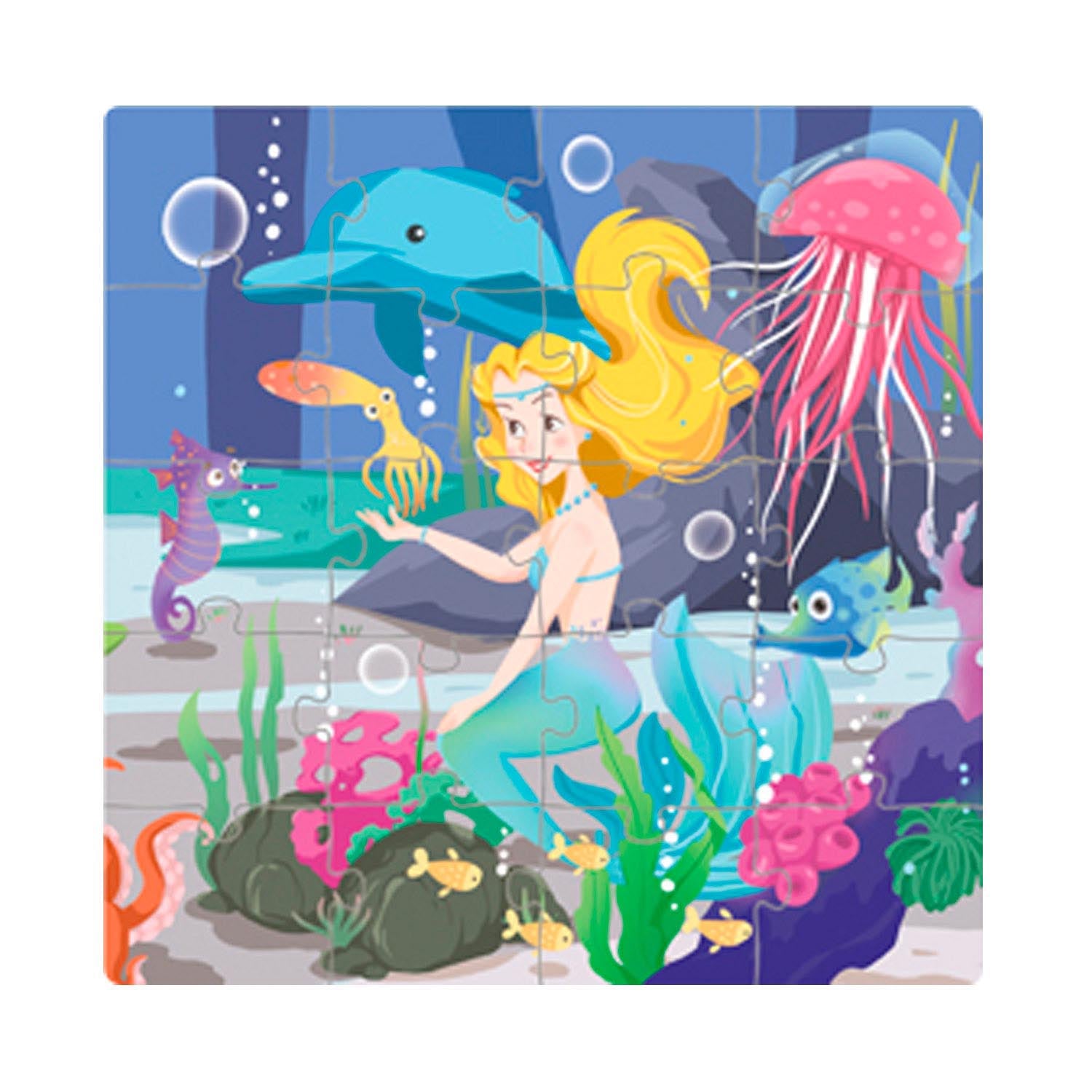 Libro Puzzle Magnético 60 Piezas Sirena