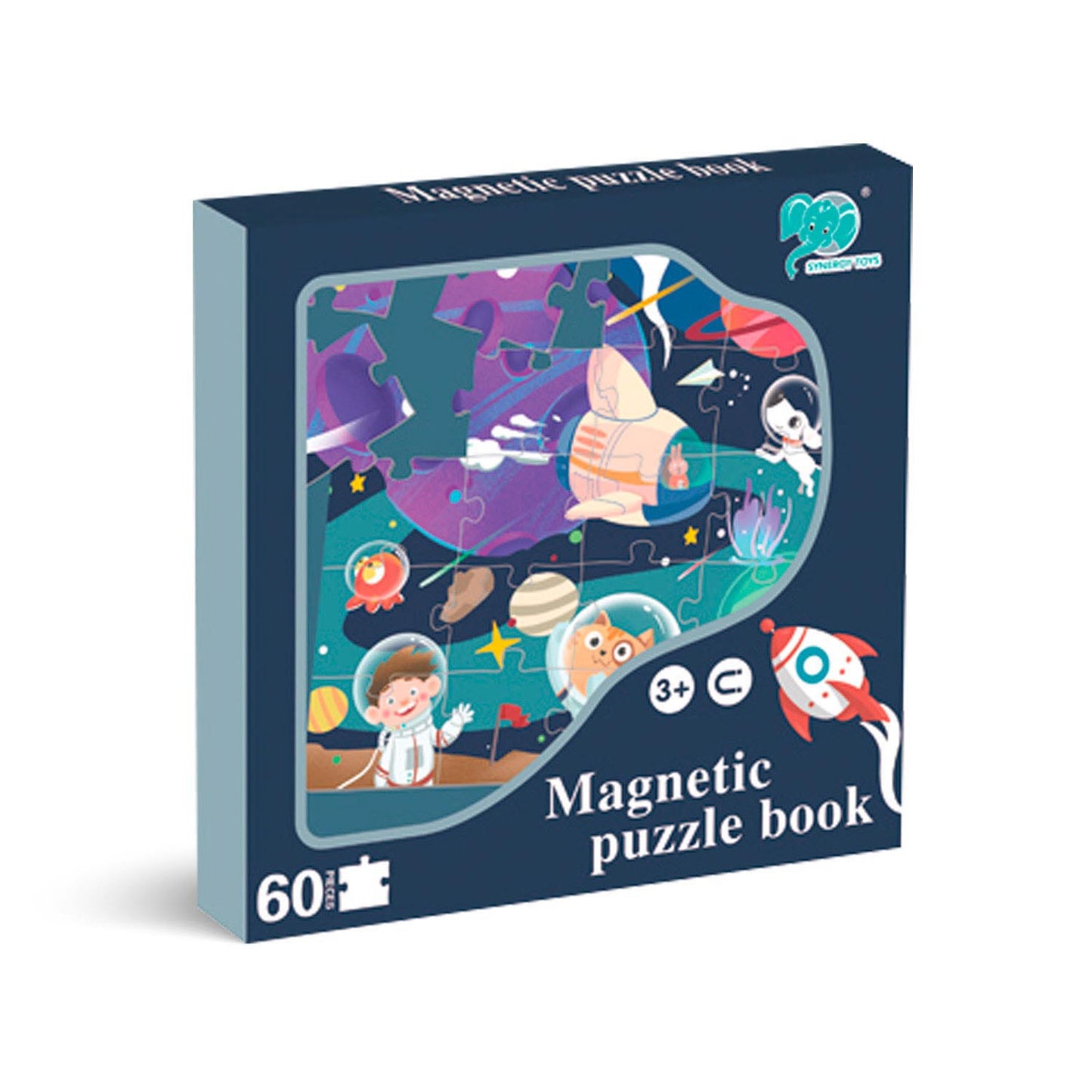 Libro Puzzle Magnético 60 Piezas Espacio